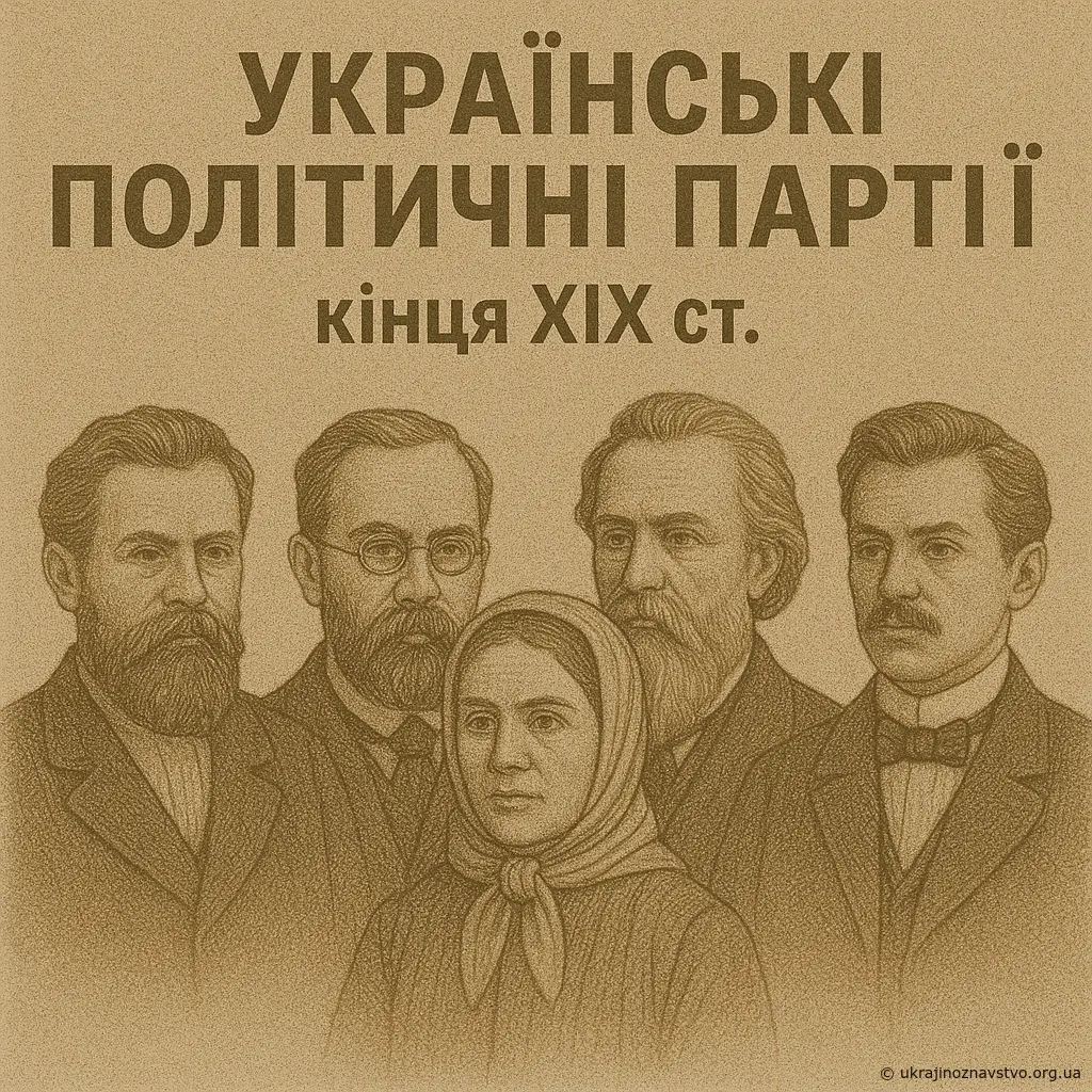 Українські політичні партії та рухи кін. XIXст.