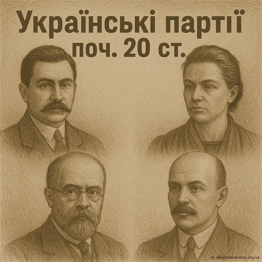 Українські партії поч. 20 ст."